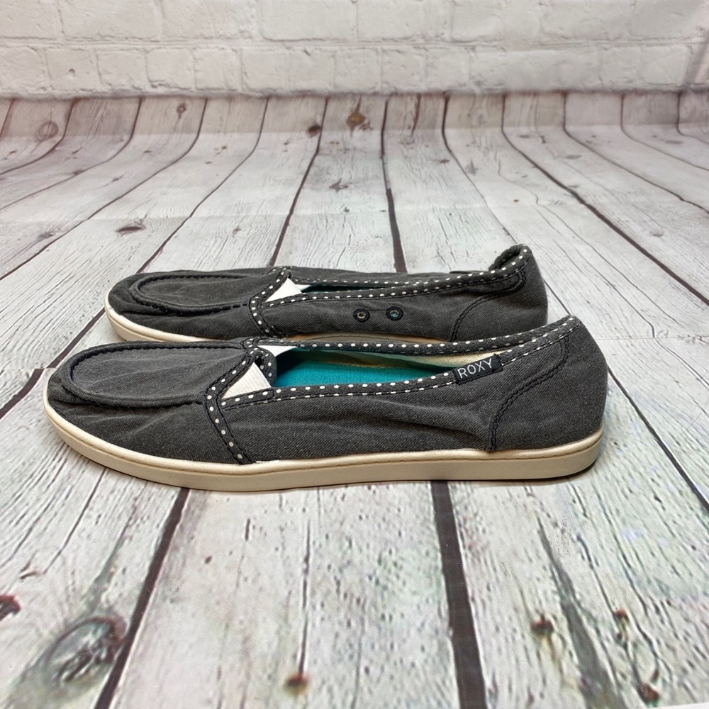 Roxy Minnow III slide on shoes womens size 9 gray